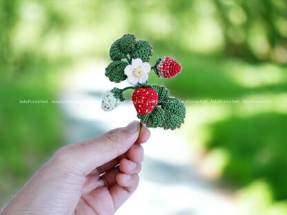 Strawberry twig brooch