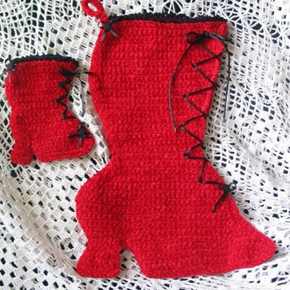 Victorian Boot Stocking and Ornament