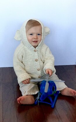 Lamb's Ears Baby Cardigan