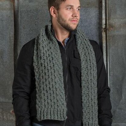 Aran Honeycomb Scarf