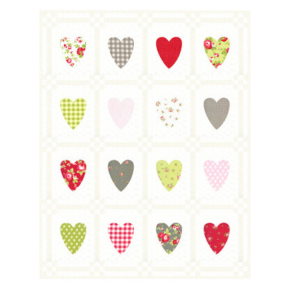 Moda Fabrics Hearts and Heartstrings Pattern - AQ 278