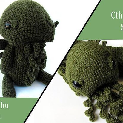 BUNDLE - Amigurumi Cthulhu Cowl AND Cthulhu Plush