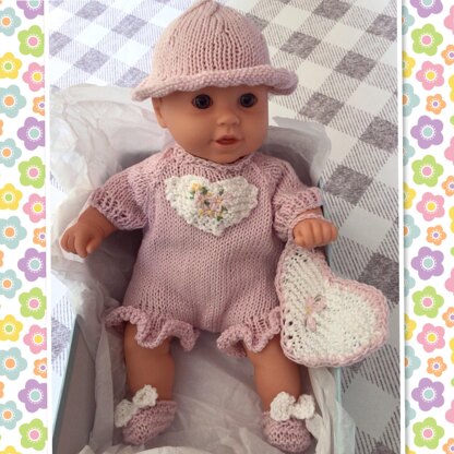 Pink Heart Doll Pattern