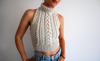 Copious Cables Halter Top