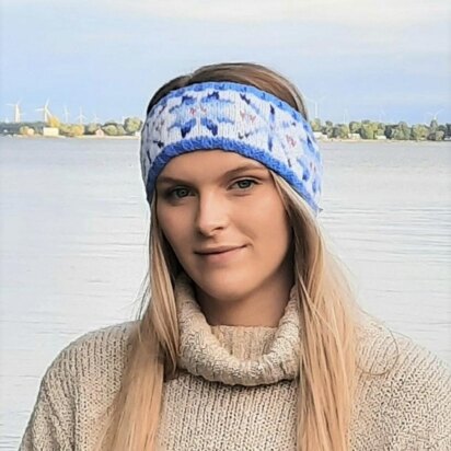 Snowflakes Headband - knitting pattern