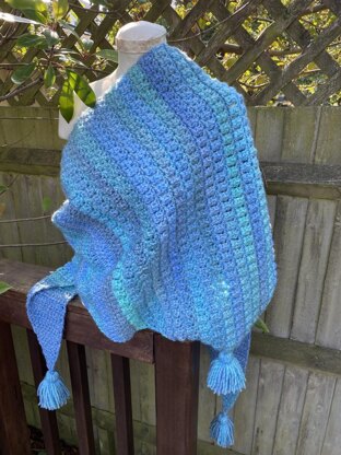 Pebble Beach Side to Side Shawl