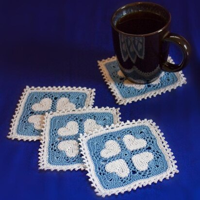 Country Hearts Mug Rug