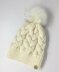 White Braided Cable Hat