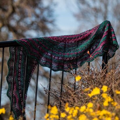 Dandelion Stitch Sampler Shawl