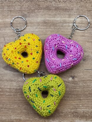 Heart Donut keychain