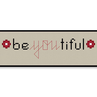 Be-YOU-tiful - PDF Cross Stitch Pattern