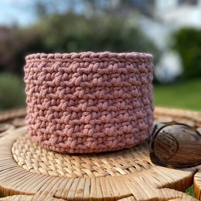 Sea Urchin Crochet Basket