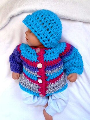 858 Baby Sweater Set