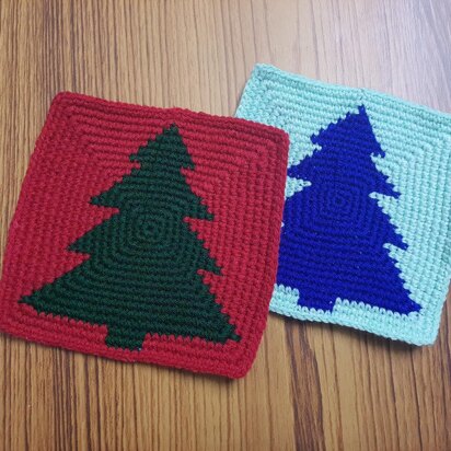 Christmas tree coaster