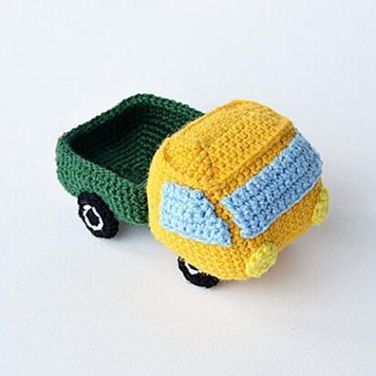 Pickup Truck Crochet Pattern, Pickup Truck Amigurumi,