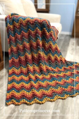 Granny Ripple Zigzag Blanket