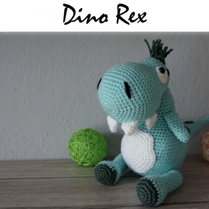 Amigurumi Häkelanleitung Kleiner Dino Rex ♥