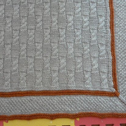NOLACE baby blanket - knitting pattern