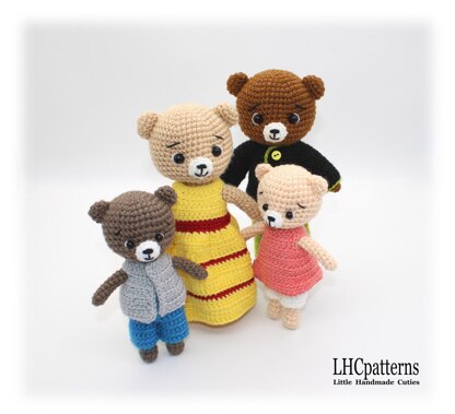 Bear Family Crochet Pattern