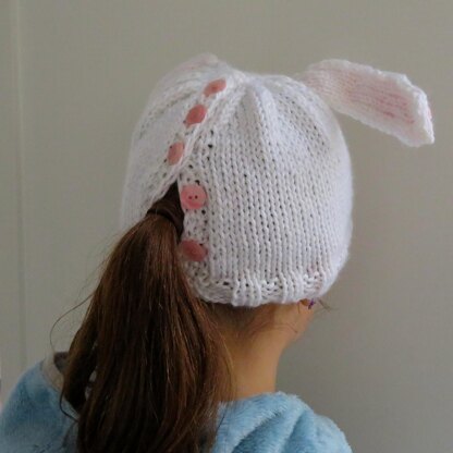 Bunny Ponytail Hat