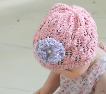 Carnation summer lace hat