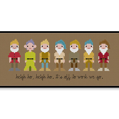 Seven Dwarfs - PDF Cross Stitch Pattern