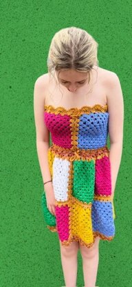 Peplum Crochet Dress