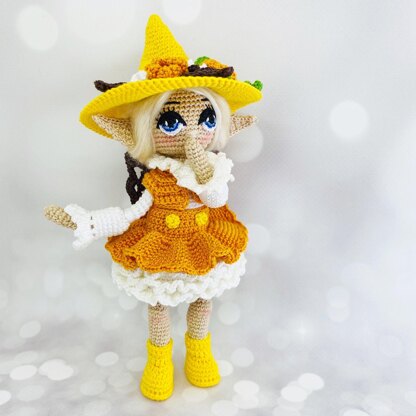 Amigurumi fairy Goldie