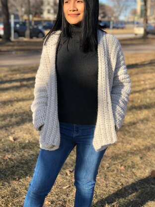 Crochet buttoned sweater