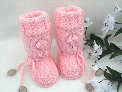 Baby Shoes Baby Hat Knitting Pattern Baby Set Bobbles