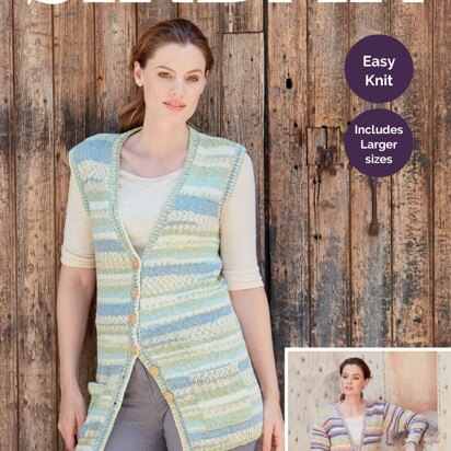 Cardigan and Waistcoat in Sirdar Crofter DK - 8222 - Downloadable PDF