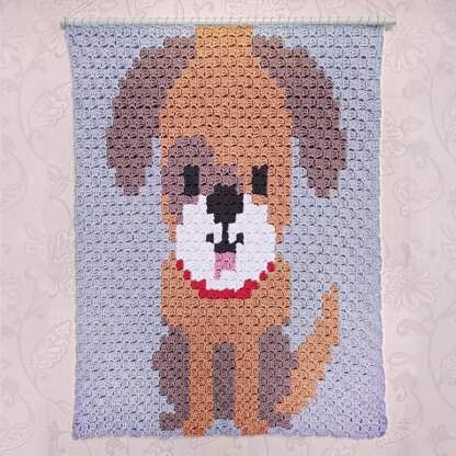 C2C - Doggy - Corner to Corner Blanket