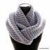 Crochet cross stitch infinity scarf unisex