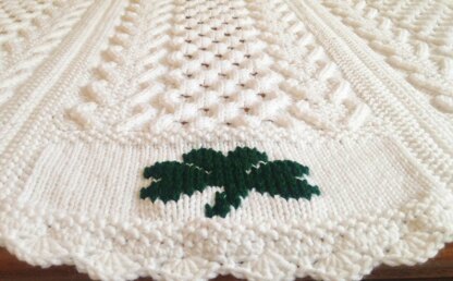 Hearts & Shamrocks Cable Afghan