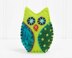 Patchwork Owls Felt Ornament