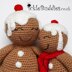 Plush Gingerbread - Mum & Son - CROCHET Pattern - UK Terminology