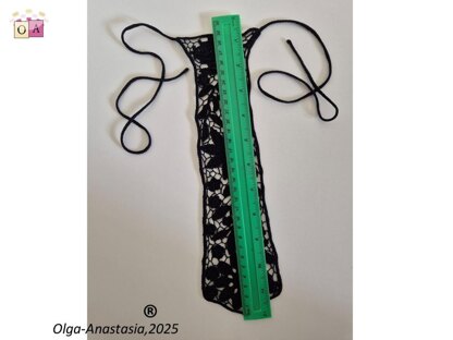 Black Irish Lace Tie