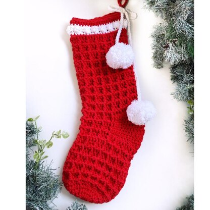 Waffle Christmas stocking