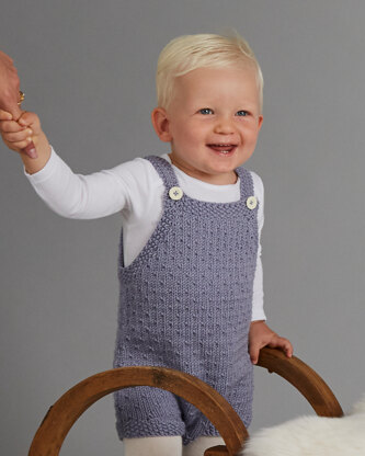 Sno Romper - Playsuit Knitting Pattern For Babies in MillaMia Naturally Soft Aran