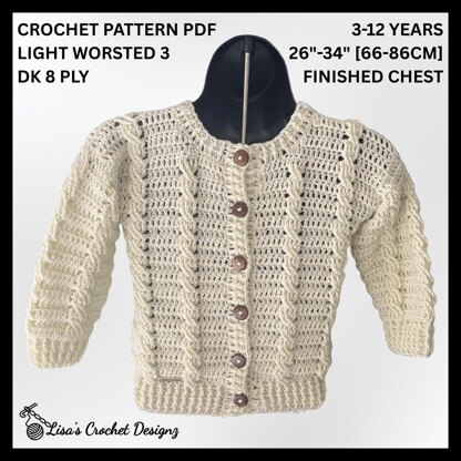 Lola Cabled Cardigan 3 to 10 Years