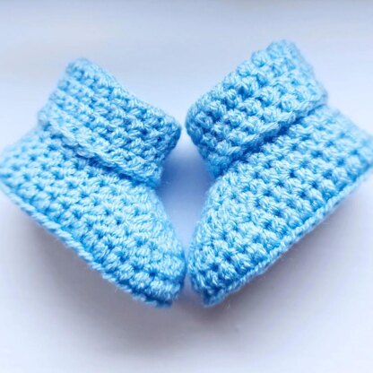 Simple Baby Booties
