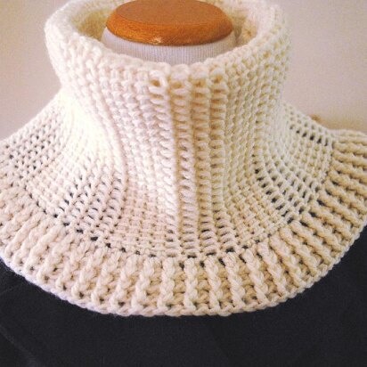 Tunisian Crochet Snow Cowl