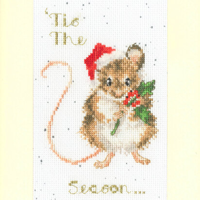 Bothy Threads 'Tis The Season Cross Stitch Kit -  10 x 16cm