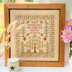 Historical Sampler Company Wedding Tree of Life Sampler Cross Stitch Kit - 20cm x 23cm