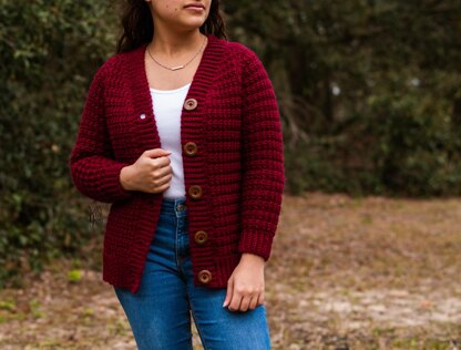 Crimson Cardigan