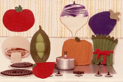 Vegetable Potholder Mitts