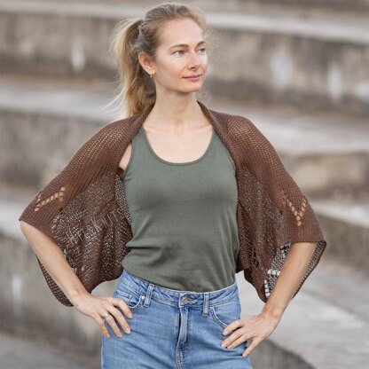 Lace Zigzag Shrug Bolero