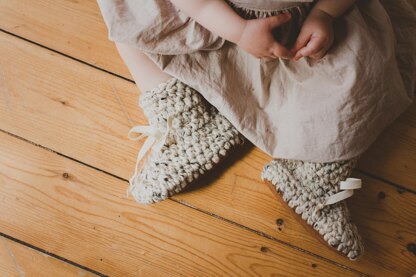 Children's Booties Sheepskin Suede
