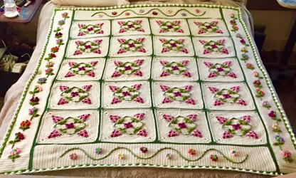 Square in a Square Afghan
