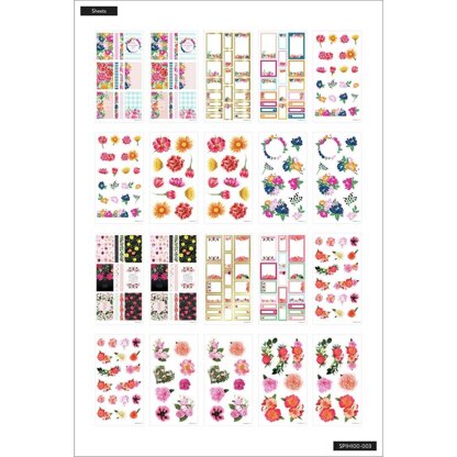The Happy Planner Flower Power 100 Sheet Sticker Pad